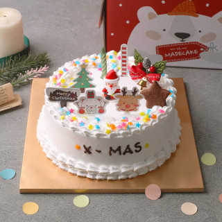 [NEW★크리스마스 예약주문특가! (10세트 이상 구매시)] X-mas (2호) 케이크 만들기세트